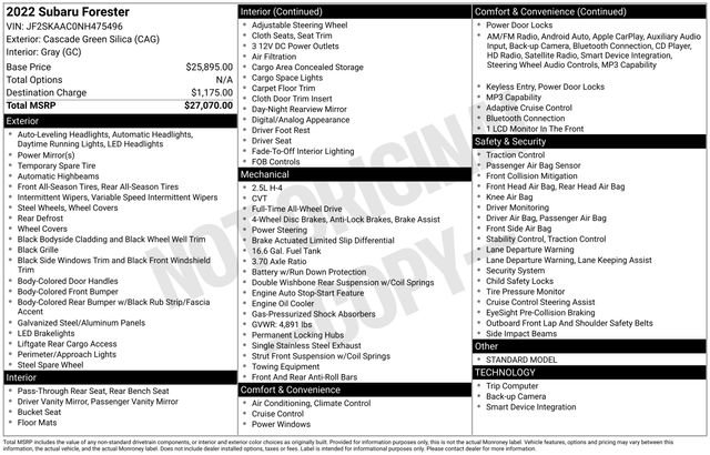 Used 2022 Subaru Forester image 15