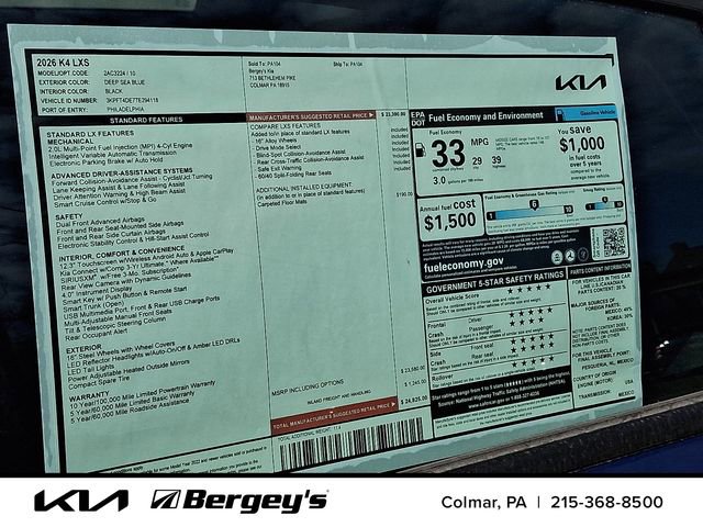 New 2026 Kia K4 FWD image 21