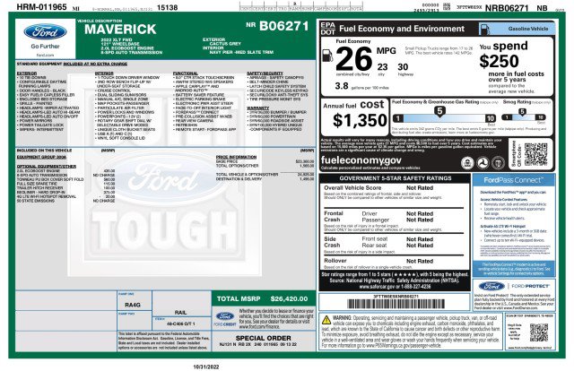 Used 2022 Ford Maverick XLT FWD image 3