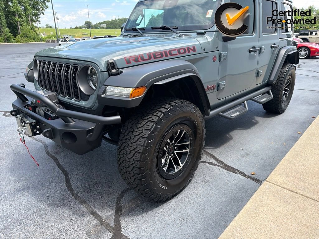 Certified 2024 Jeep Wrangler Unlimited Rubicon w/ XTREMEE 35" Tire Package AWD/4WD image 3