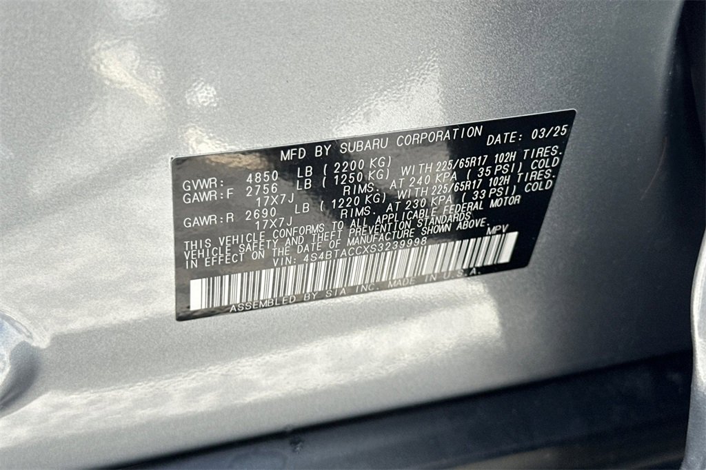 Certified 2025 Subaru Outback Premium w/ Popular Package #1A image 31