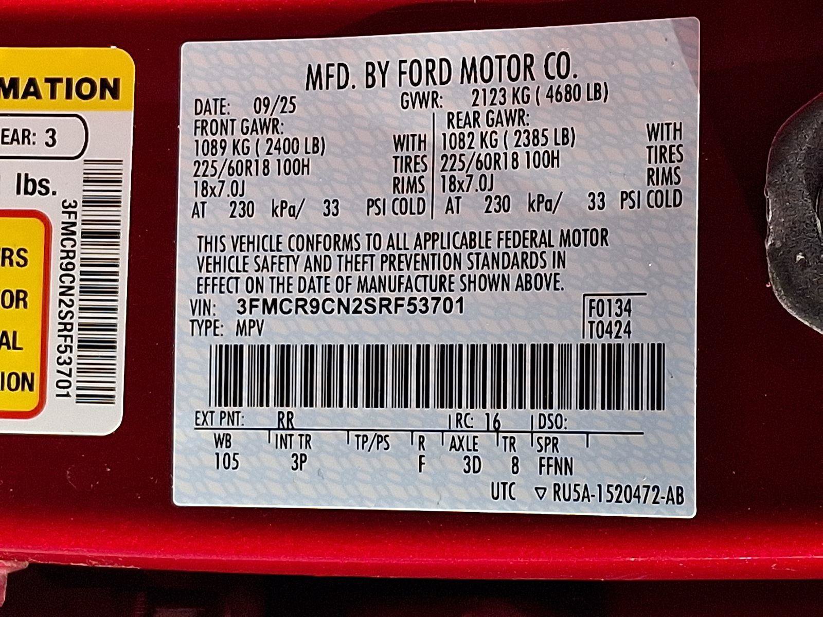 New 2025 Ford Bronco Sport Outer Banks w/ Outer Banks Tech Package+ AWD/4WD image 19