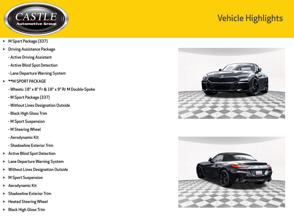 Used 2022 BMW Z4 sDrive30i w/ M Sport Package RWD image 4