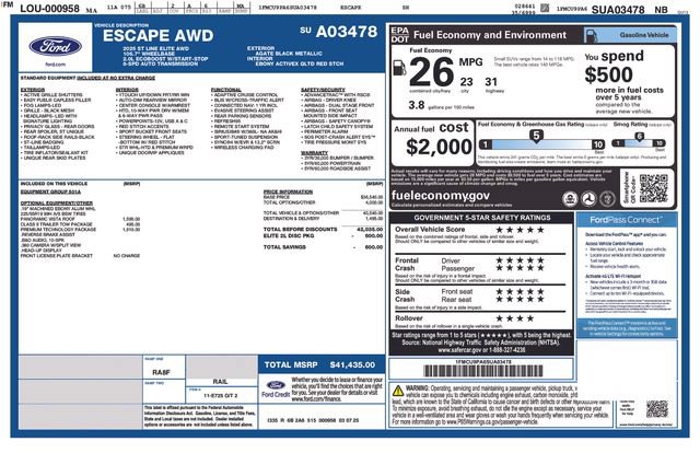 Used 2025 Ford Escape ST-Line Elite w/ Premium Technology Package AWD/4WD image 23
