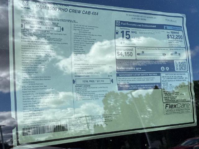 New 2026 RAM 1500 RHO AWD/4WD image 29