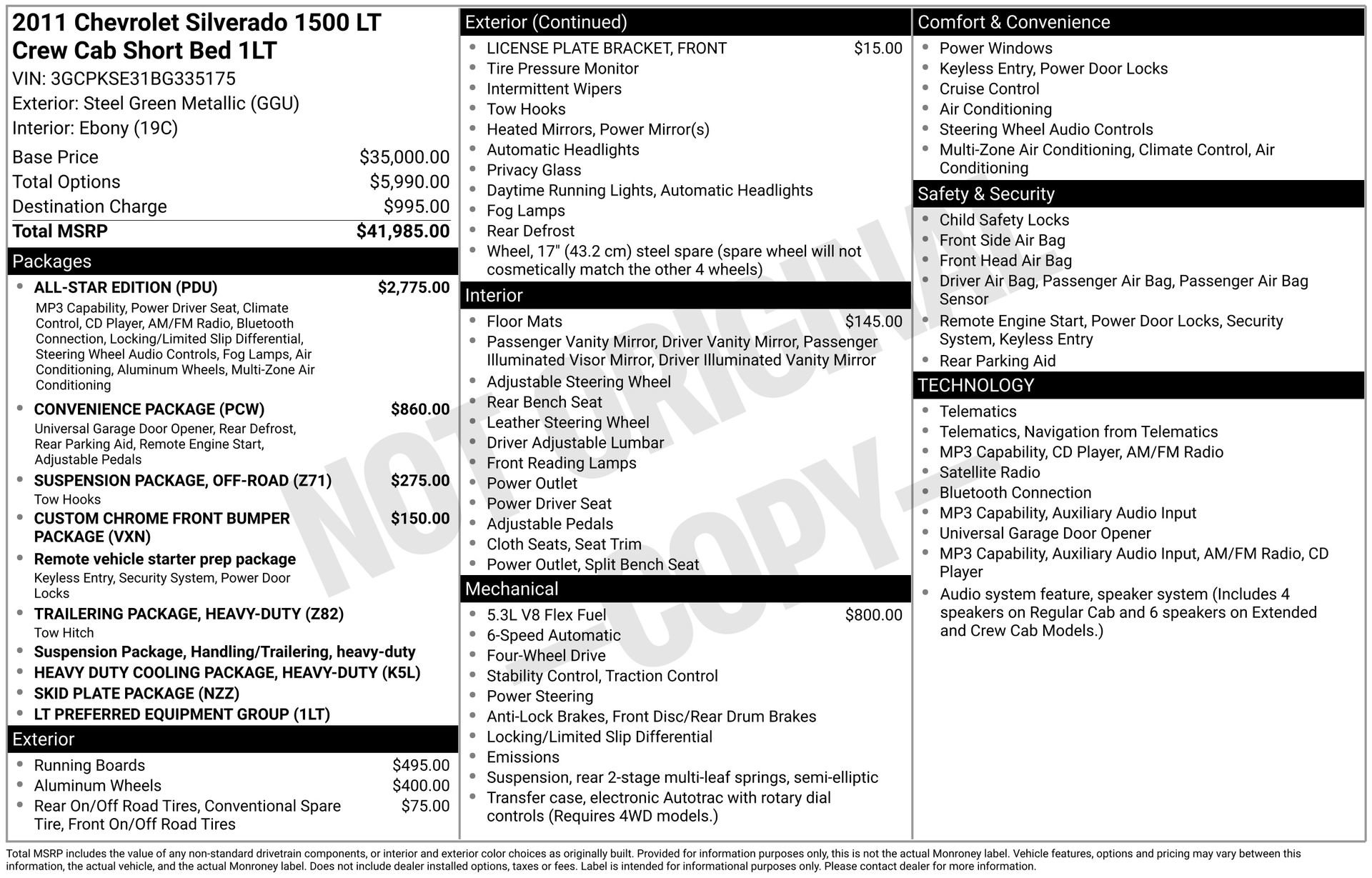 Used 2011 Chevrolet Silverado 1500 LT w/ All-Star Edition AWD/4WD image 4