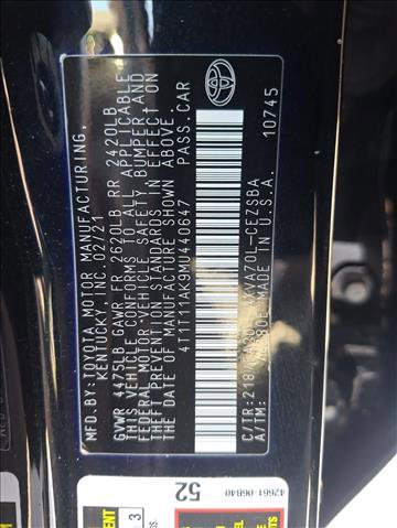 Certified 2021 Toyota Camry SE w/ Convenience Package image 22