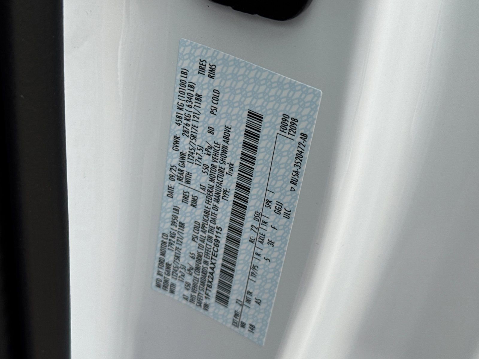 New 2026 Ford F250 XL w/ F-250 >10K GVWR Package image 30