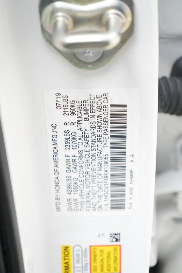 Used 2019 Honda Accord EX image 33