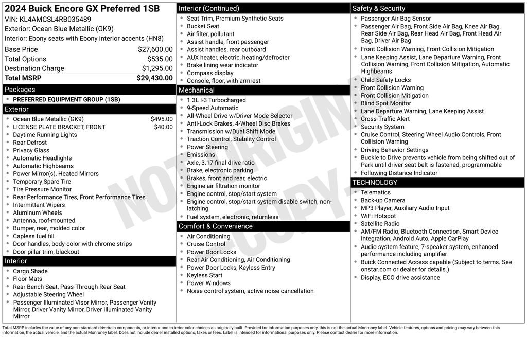Certified 2024 Buick Encore GX Preferred AWD/4WD image 5