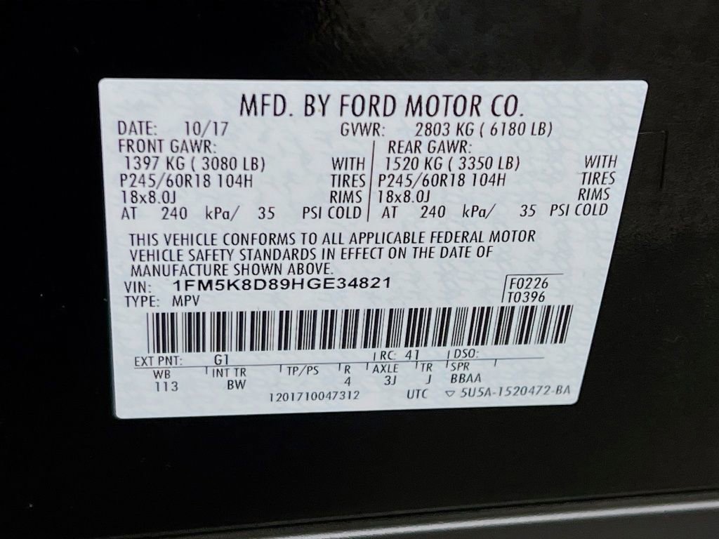 Used 2017 Ford Explorer XLT w/ Equipment Group 202A image 32