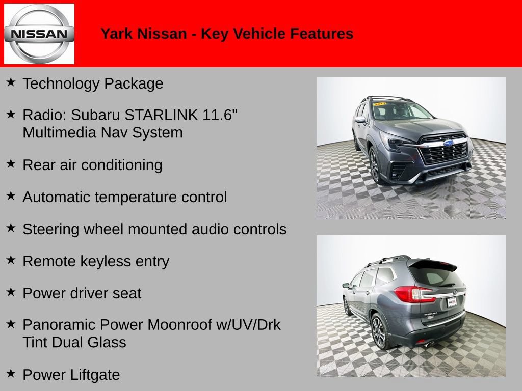 Used 2023 Subaru Ascent Limited w/ Technology Package AWD/4WD image 2