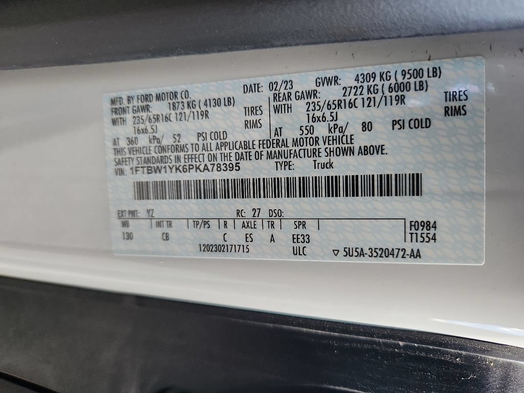 New 2023 Ford E-Transit Low Roof RWD image 9