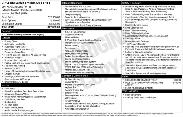 Used 2024 Chevrolet TrailBlazer LT image 5