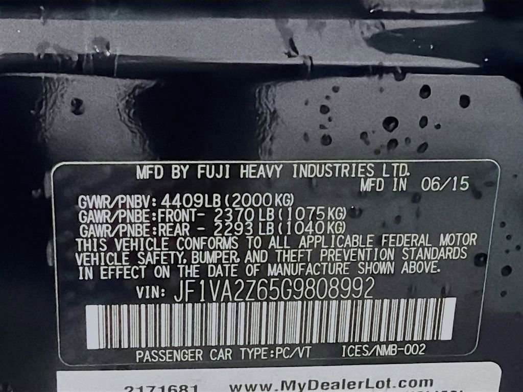 Used 2016 Subaru WRX STI Limited image 33