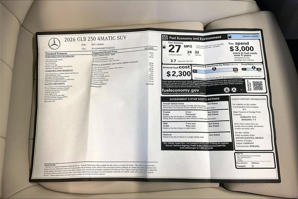Used 2026 Mercedes-Benz GLB 250 4MATIC image 18