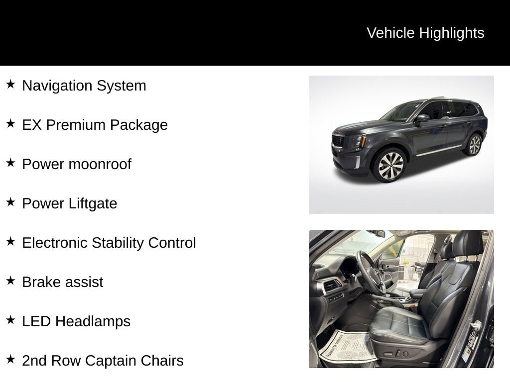 Used 2022 Kia Telluride EX w/ EX Premium Package image 2