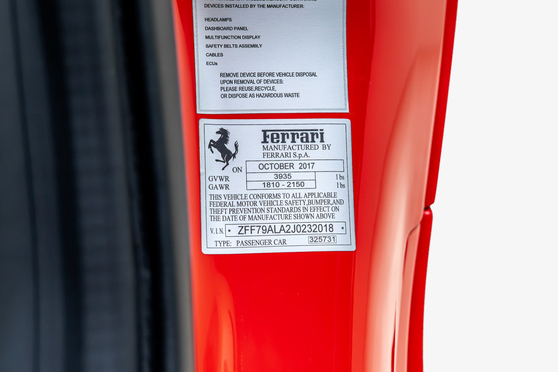 Used 2018 Ferrari 488 GTB RWD image 56