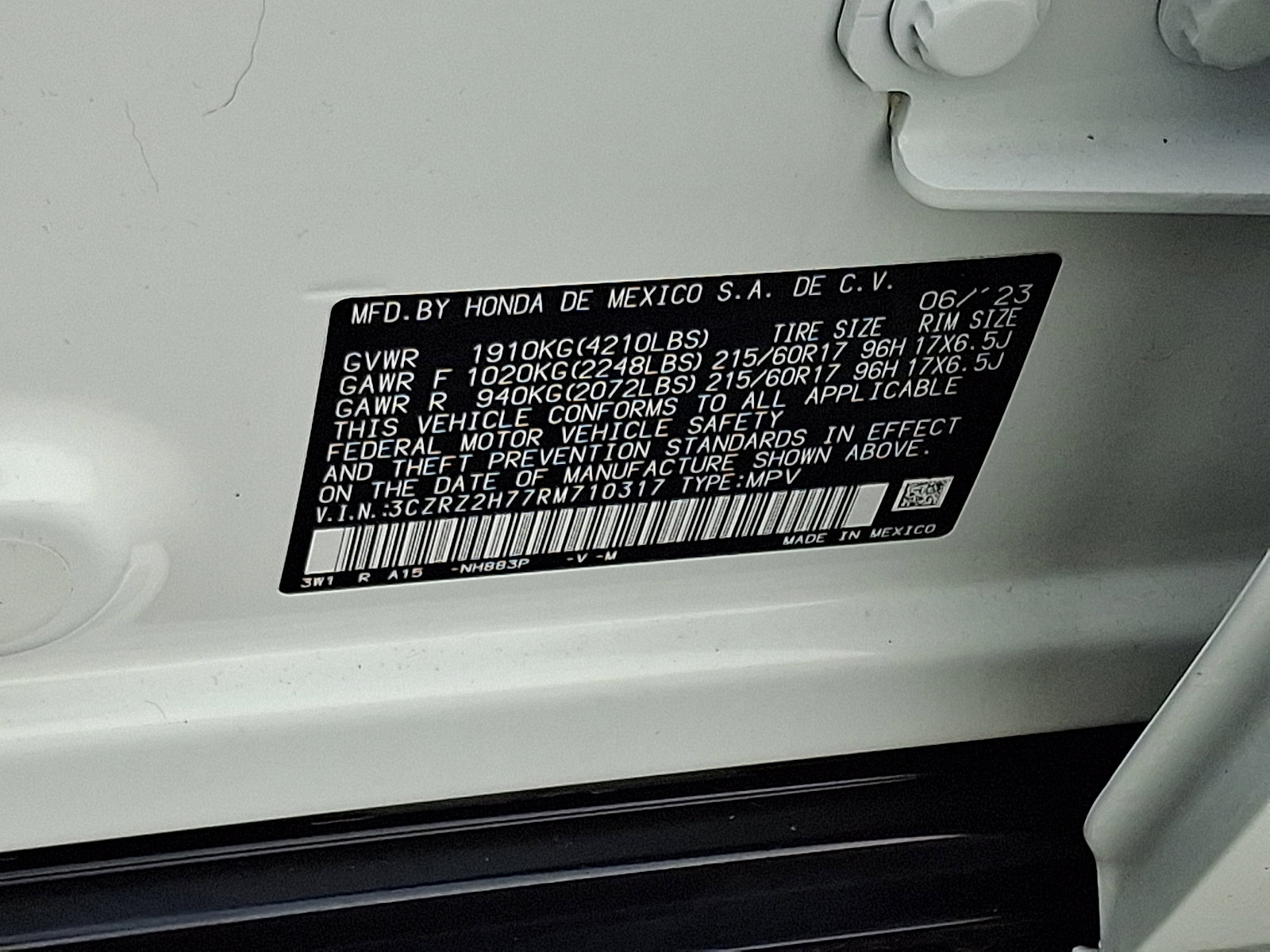 Used 2024 Honda HR-V EX-L image 26