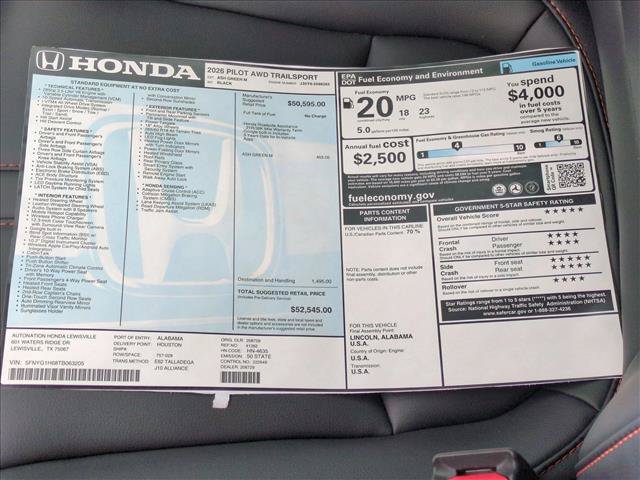 New 2026 Honda Pilot TrailSport image 18
