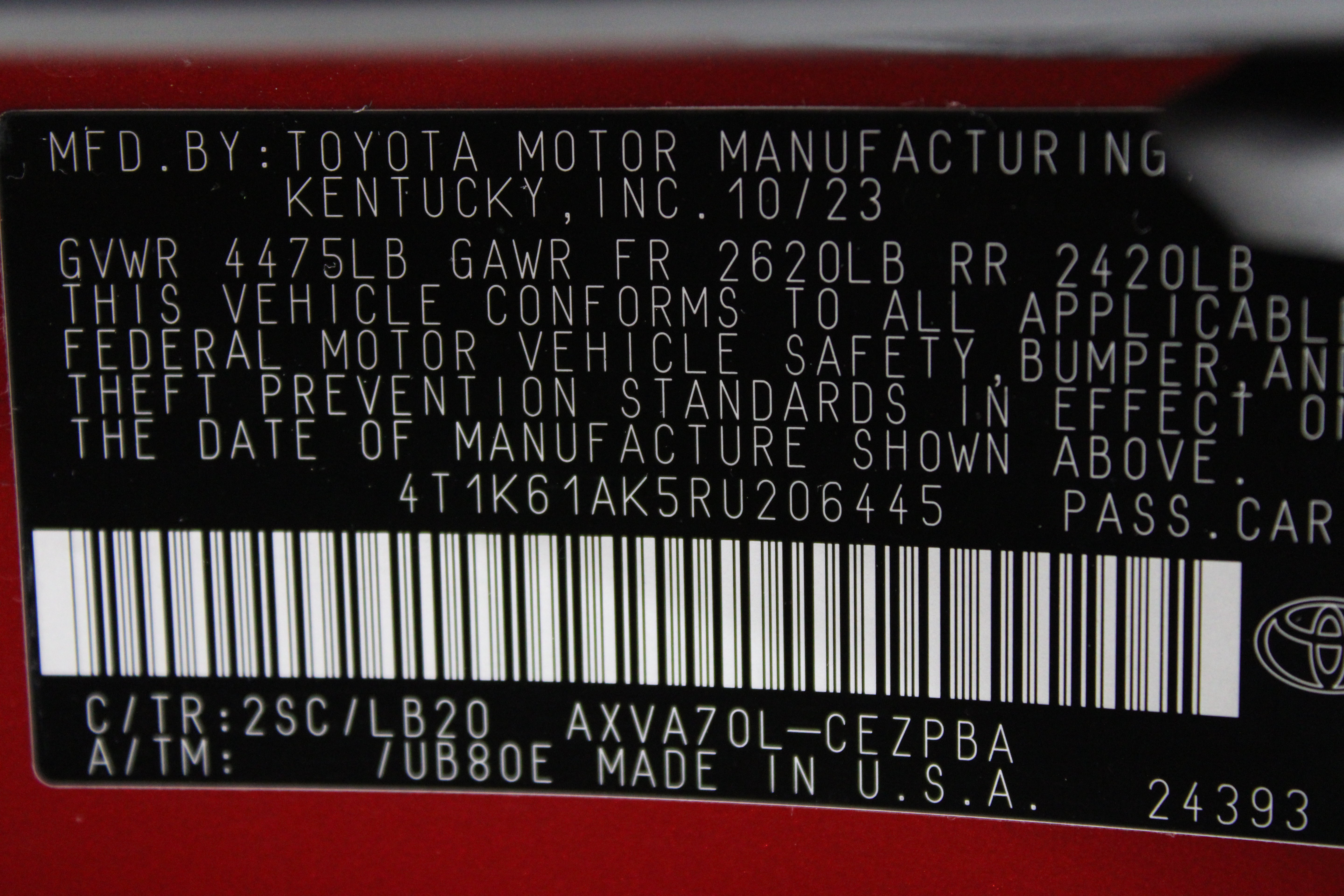 Used 2024 Toyota Camry XSE FWD image 41