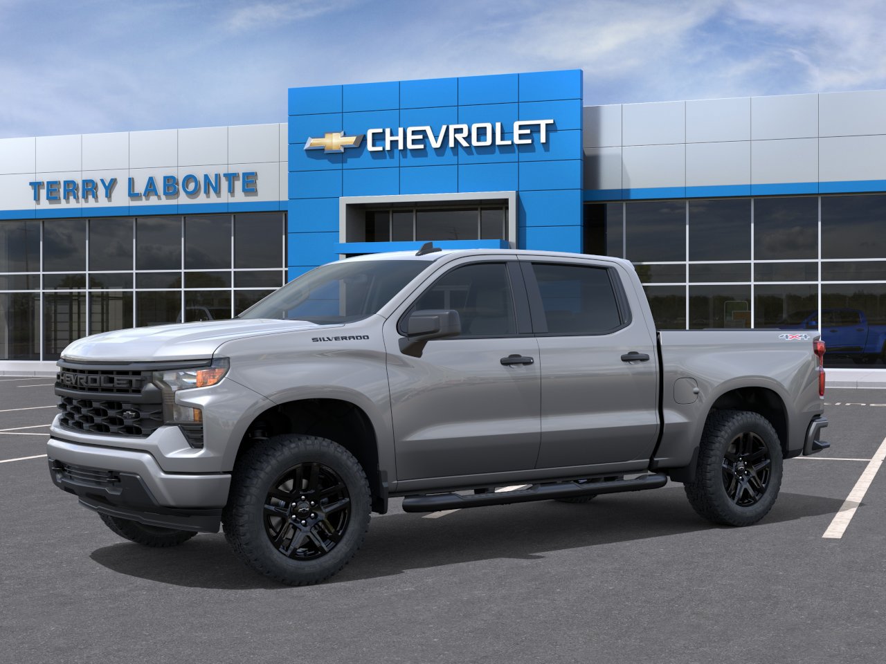 New 2026 Chevrolet Silverado 1500 Custom w/ Turbomax Blackout Package AWD/4WD image 3