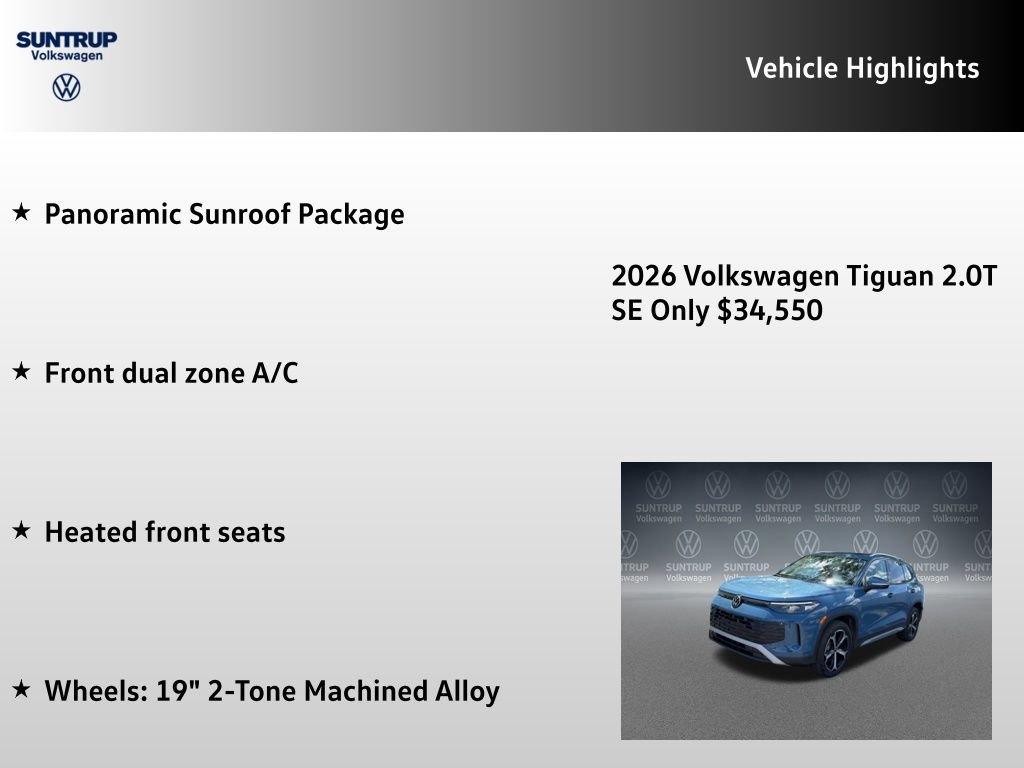 New 2026 Volkswagen Tiguan SE AWD/4WD image 7
