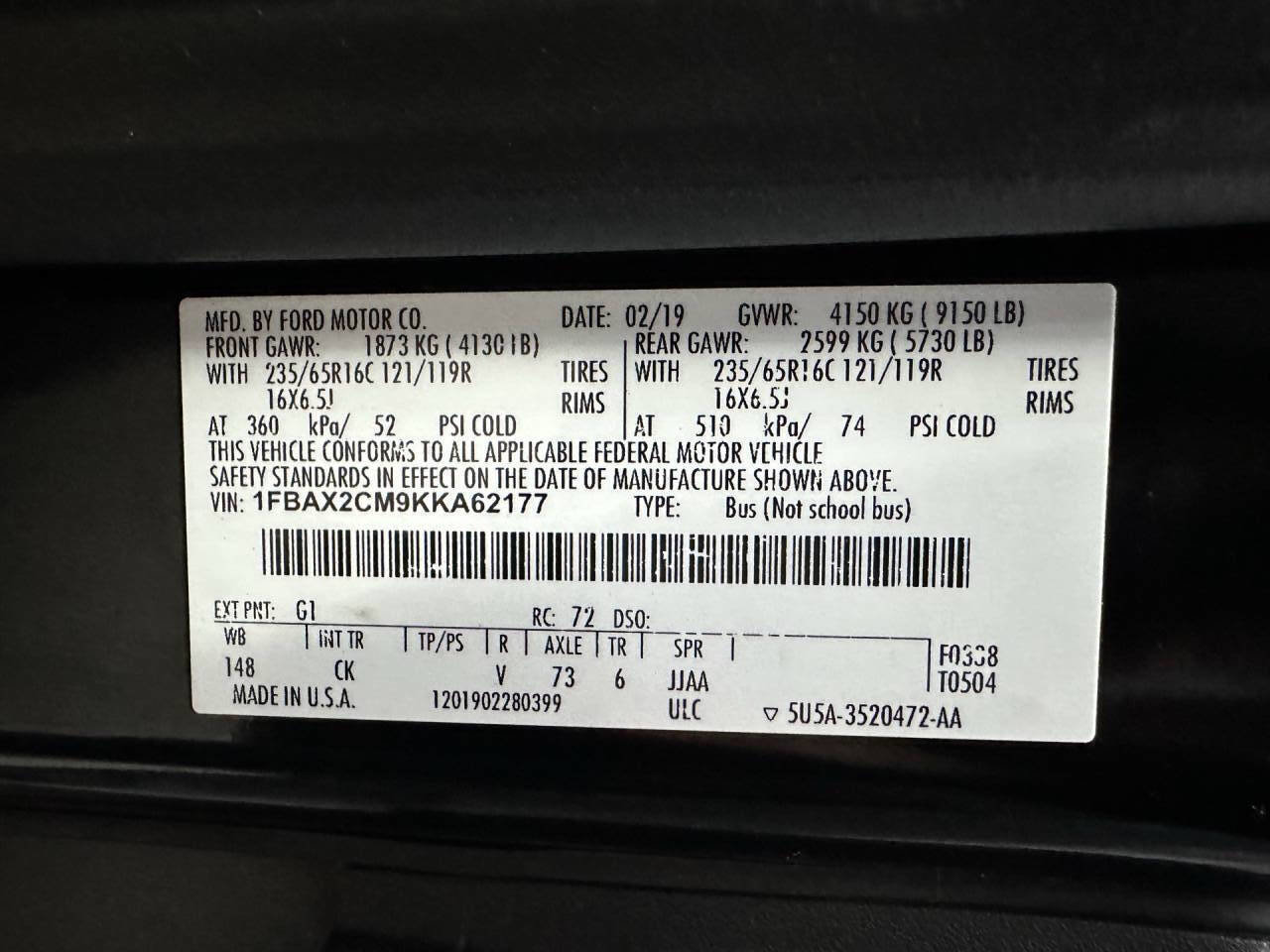 Used 2019 Ford Transit 350 XLT image 28