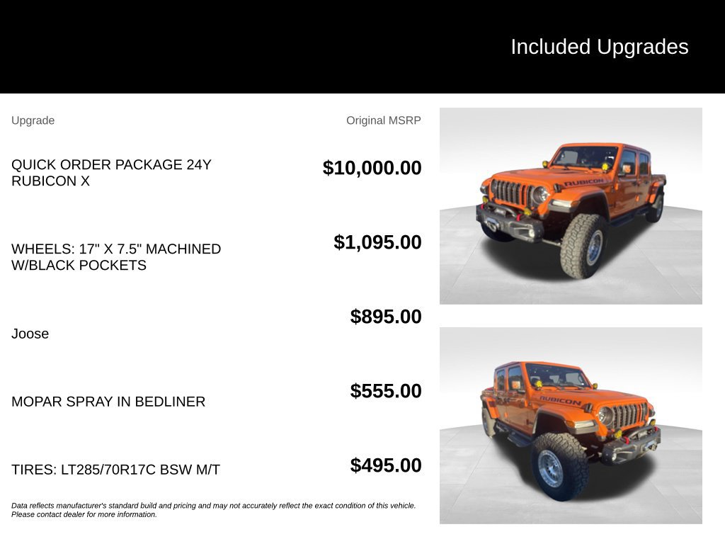 Used 2025 Jeep Gladiator Rubicon AWD/4WD image 2