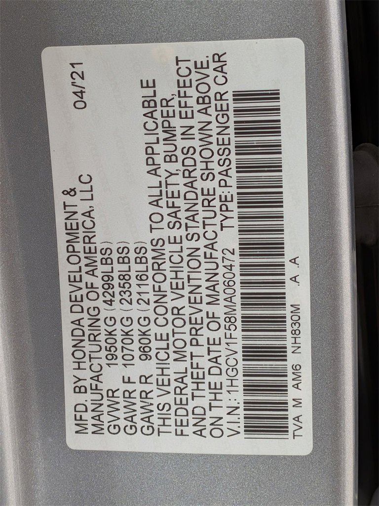 Used 2021 Honda Accord EX-L image 37