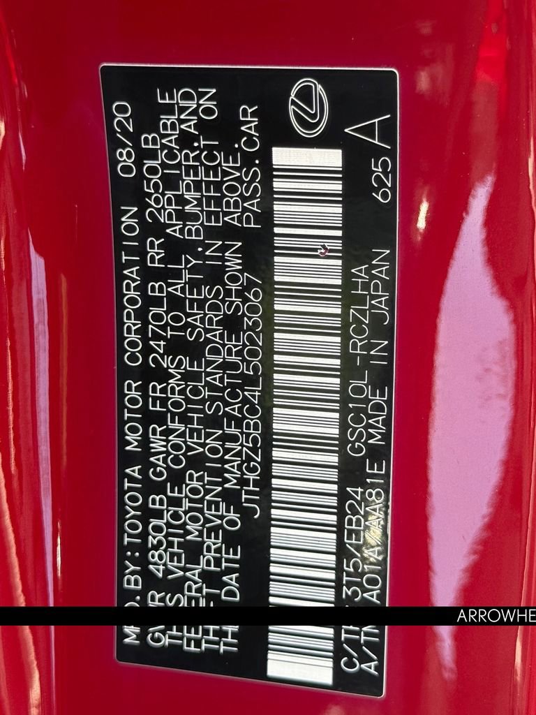 Used 2020 Lexus RC 350 F Sport w/ Accessory Package image 35