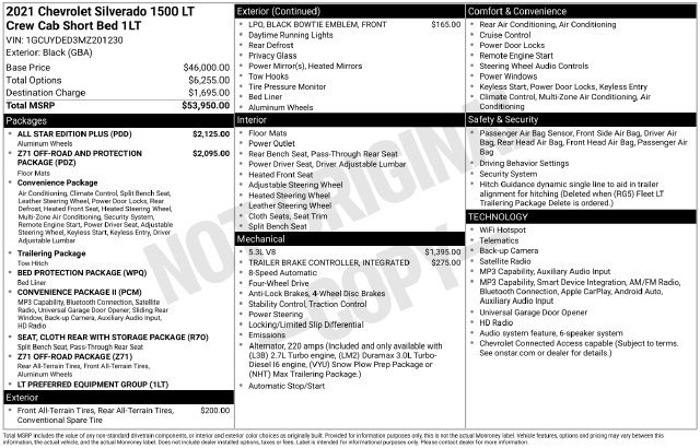 Used 2021 Chevrolet Silverado 1500 LT w/ All Star Edition Plus AWD/4WD image 6