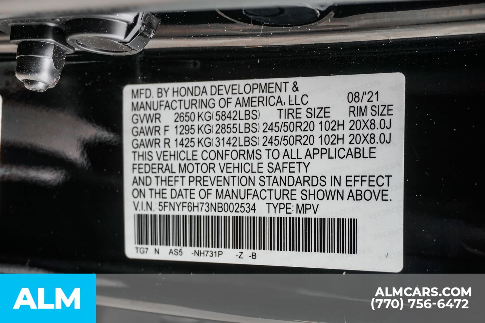 Used 2022 Honda Pilot Black Edition image 70