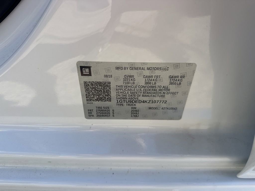 Used 2019 GMC Sierra 1500 SLT w/ SLT Premium Plus Package AWD/4WD image 40