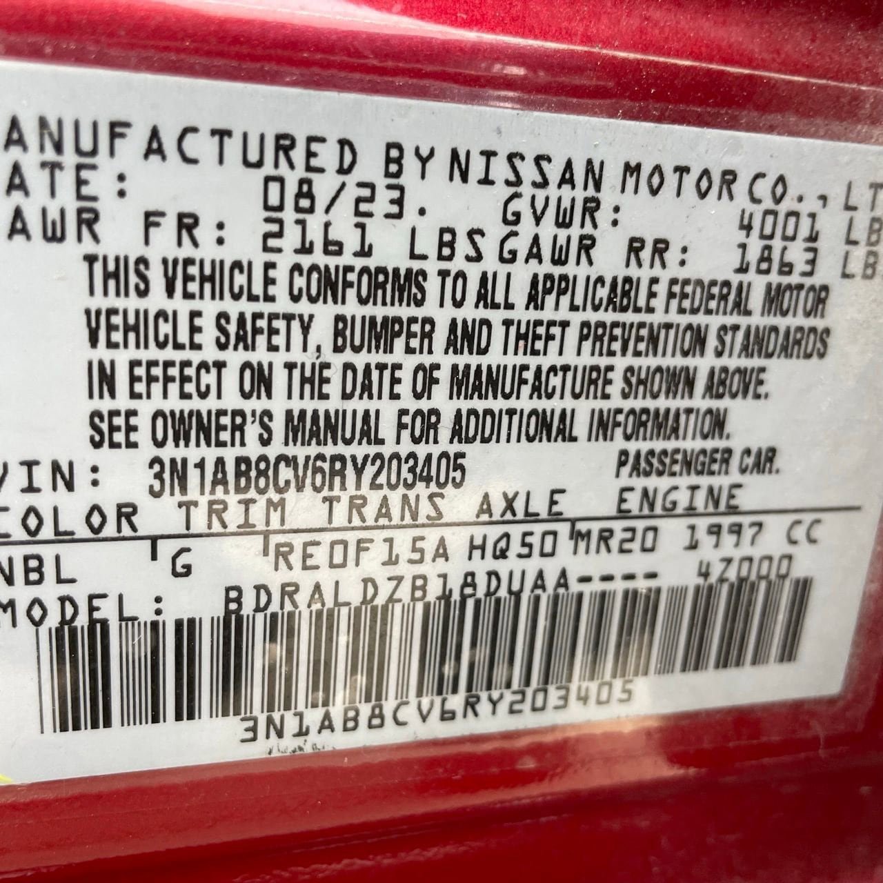Used 2024 Nissan Sentra SV w/ All-Weather Package FWD image 29