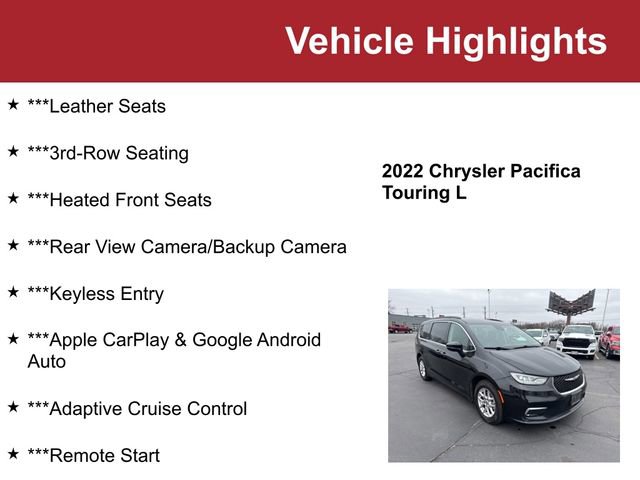 Used 2022 Chrysler Pacifica Touring-L FWD image 2