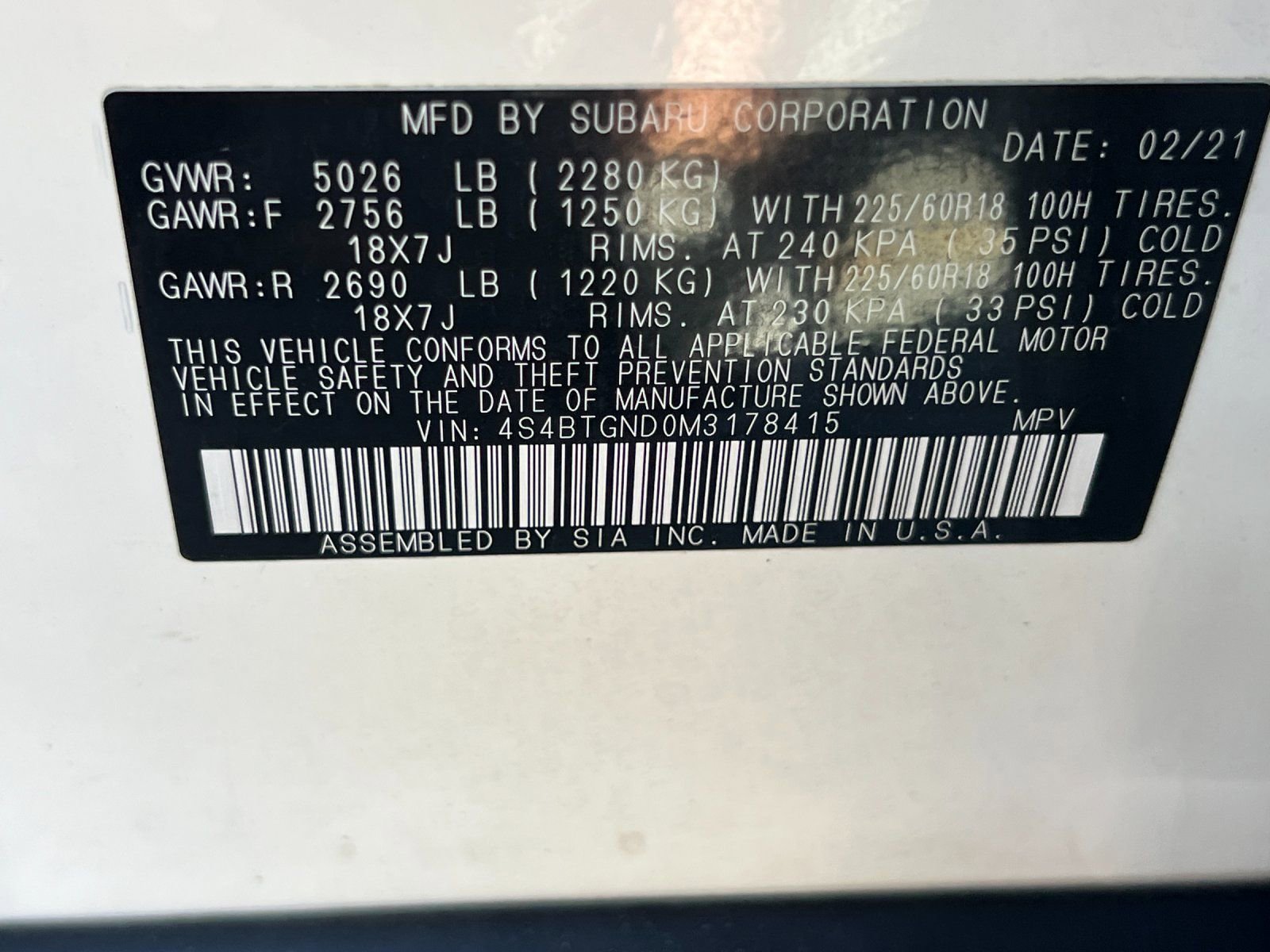 Used 2021 Subaru Outback Limited XT image 29