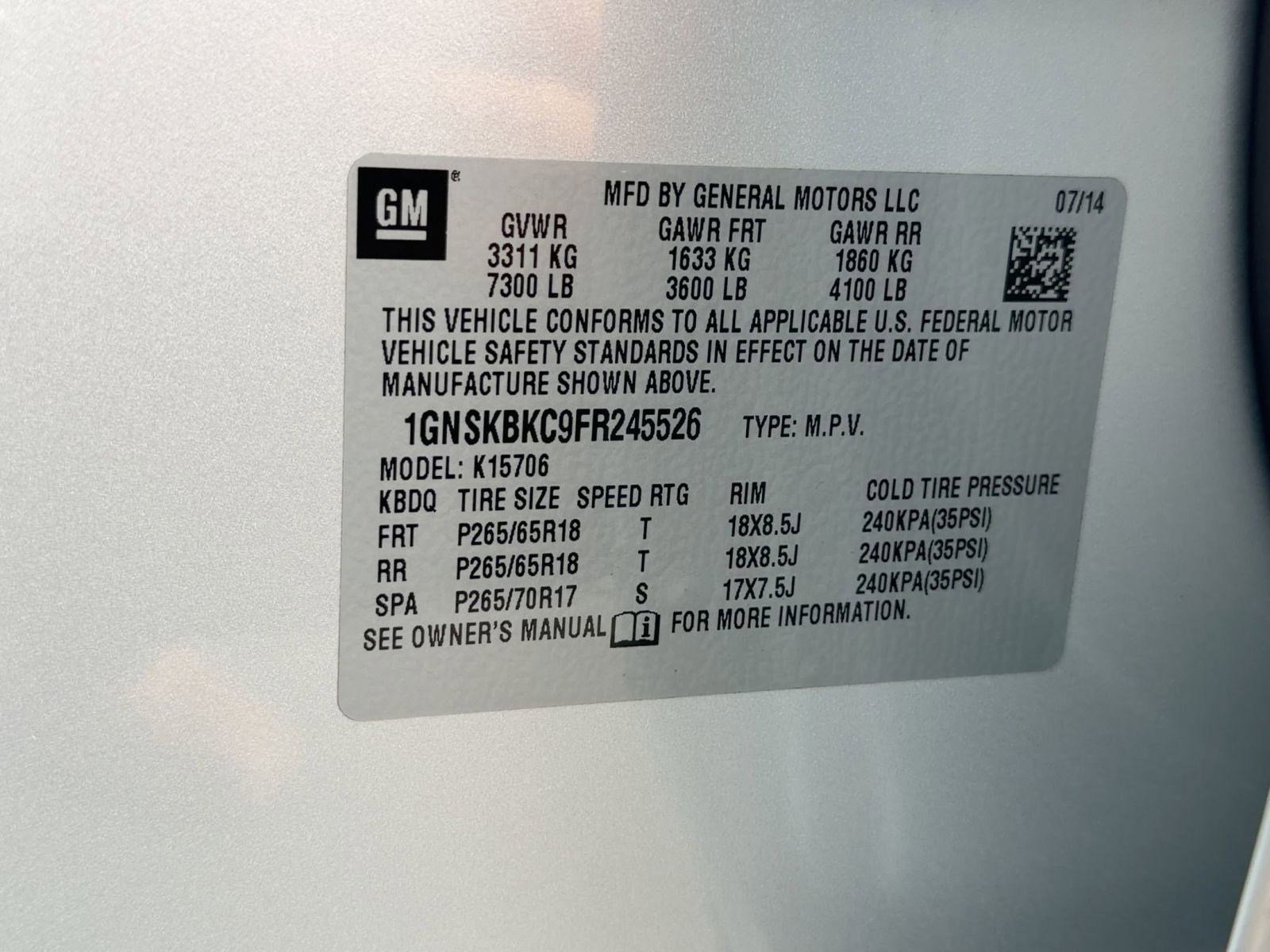 Used 2015 Chevrolet Tahoe LT image 18