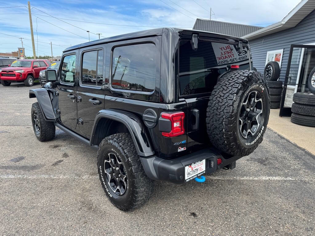 Used 2021 Jeep Wrangler Unlimited Rubicon 4xe w/ Steel Bumper Group image 3