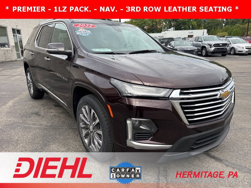 Certified 2022 Chevrolet Traverse Premier w/ LPO, Floor Liner Package