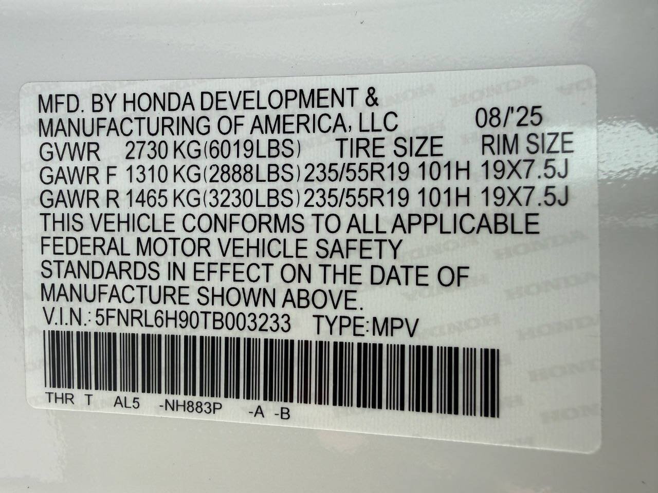 Used 2026 Honda Odyssey Elite image 54