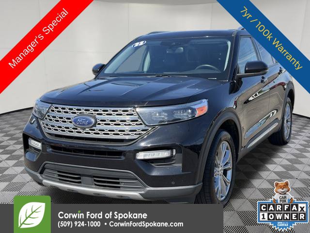 Certified 2022 Ford Explorer Limited w/ Class IV Trailer Tow Package AWD/4WD 360° Tour