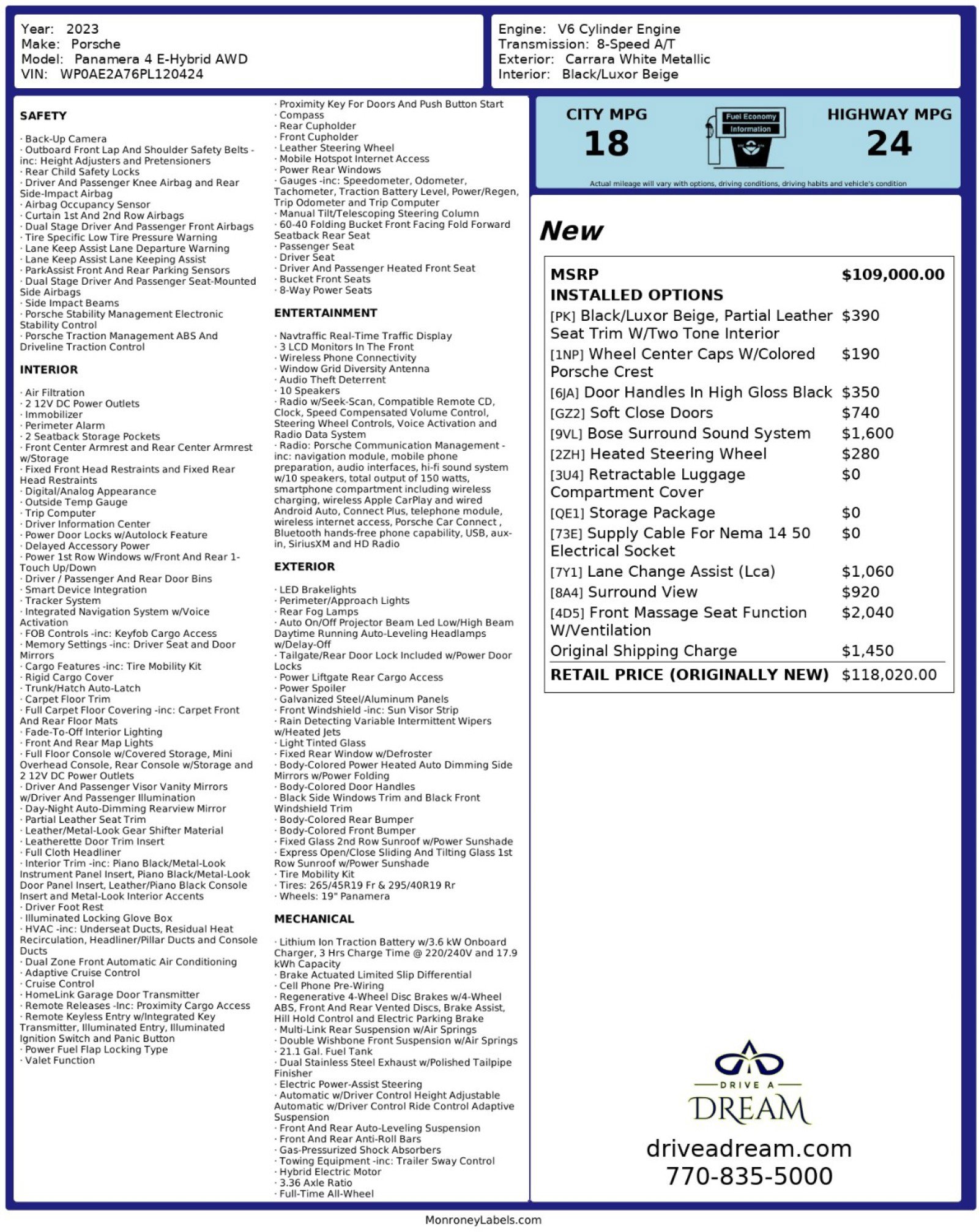 Used 2023 Porsche Panamera 4 image 58