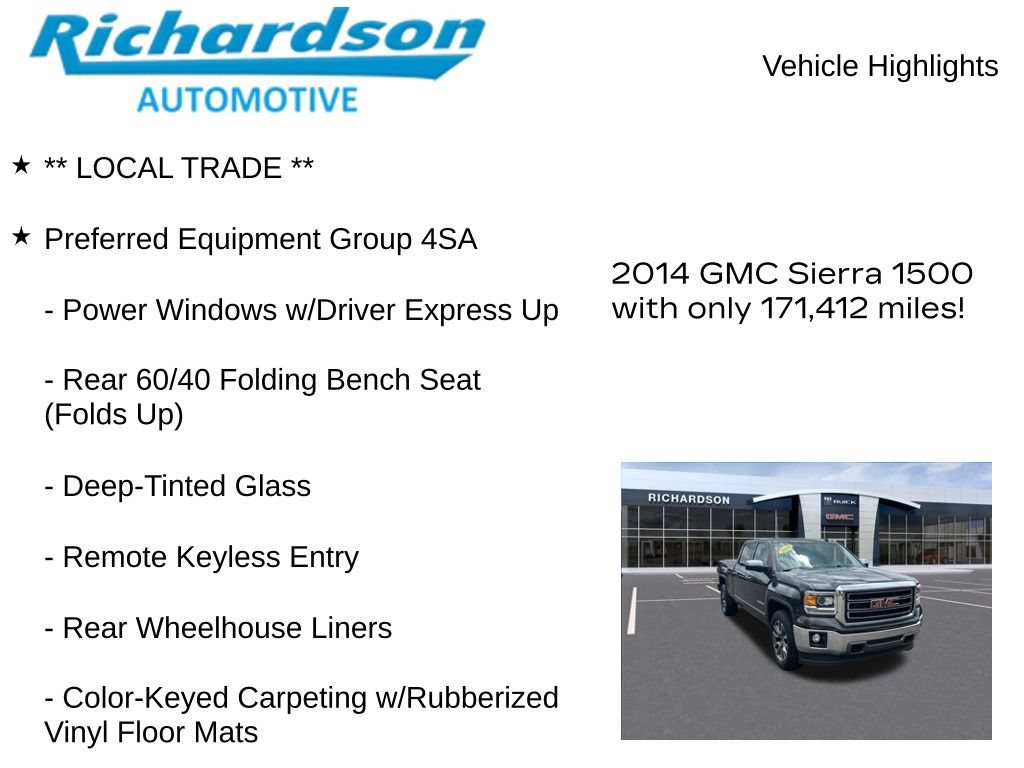 Used 2014 GMC Sierra 1500 SLT AWD/4WD image 10