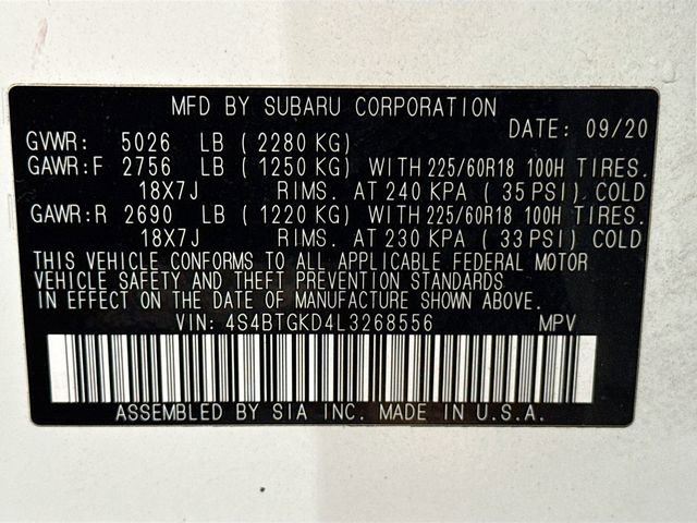 Used 2020 Subaru Outback Onyx Edition XT image 34