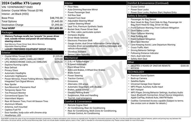 Certified 2024 Cadillac XT6 Luxury FWD image 32