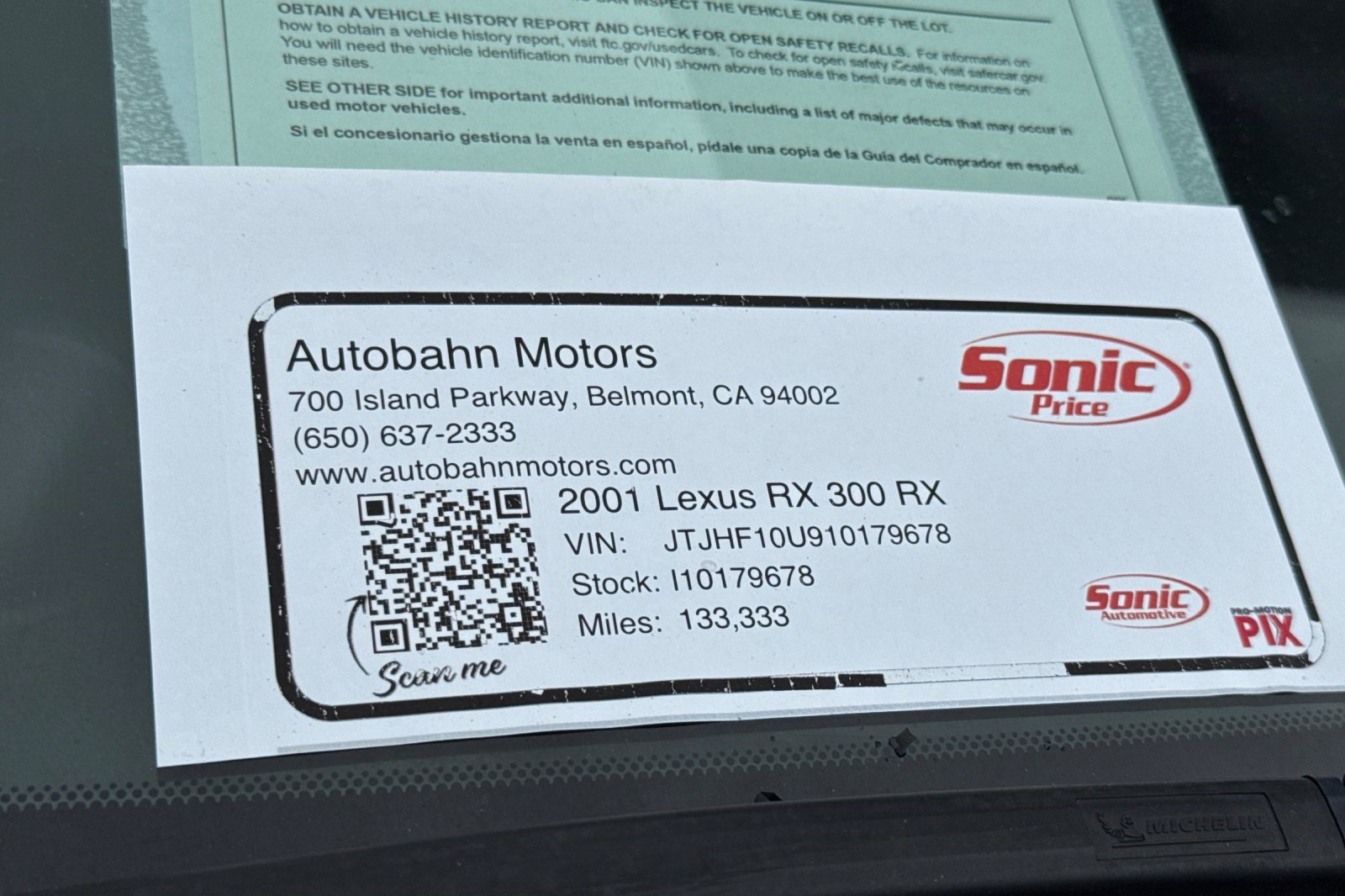 Used 2001 Lexus RX 300 4WD image 33