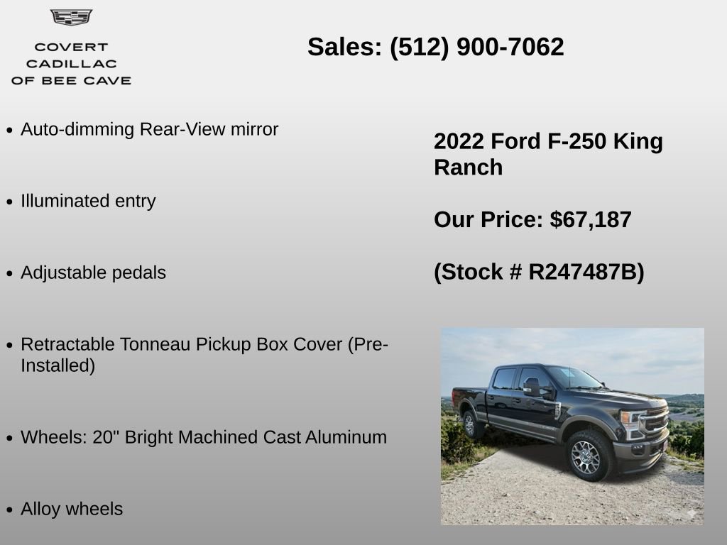 Used 2022 Ford F250 King Ranch w/ King Ranch Ultimate Package AWD/4WD image 24