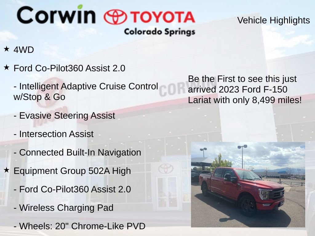 Used 2023 Ford F150 Lariat w/ Equipment Group 502A High AWD/4WD image 4