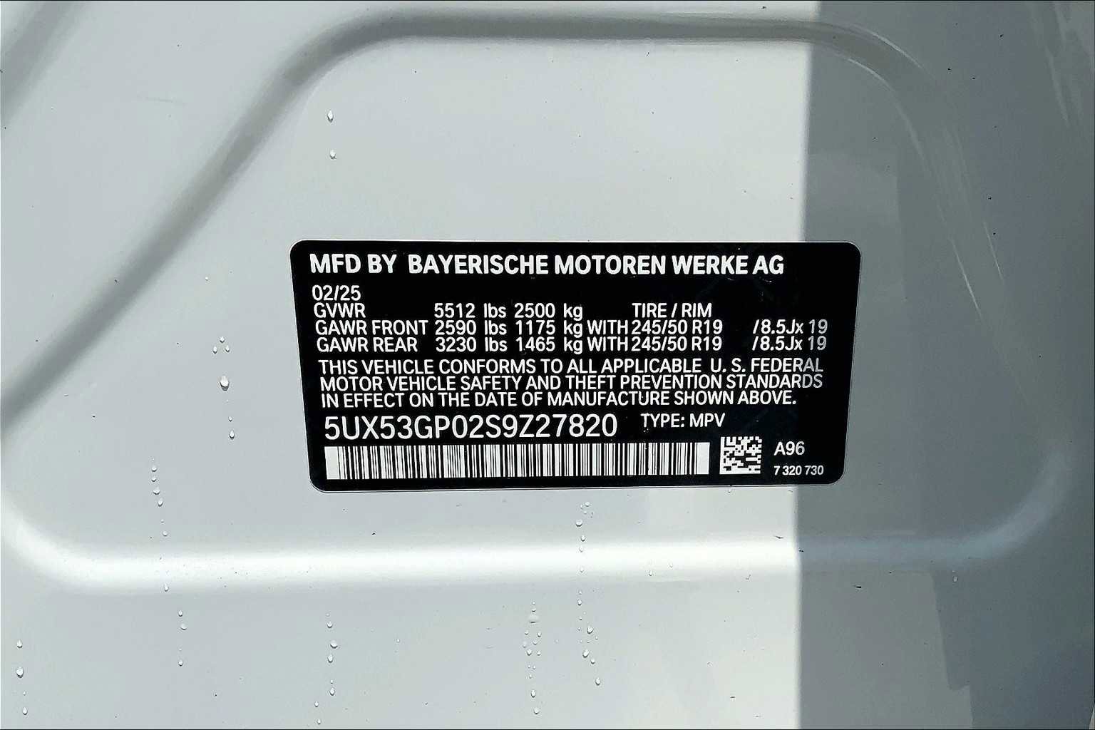 New 2025 BMW X3 xDrive30i w/ Convenience Package image 20